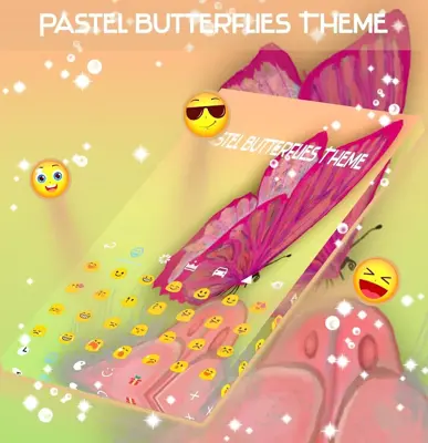 Keyboard Pink Butterflies android App screenshot 3